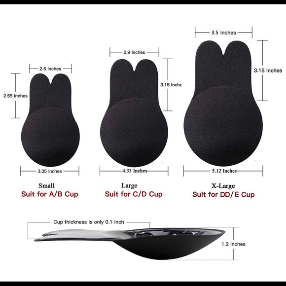 Pasties adhesive push up invisible bra - Picture 6 of 7